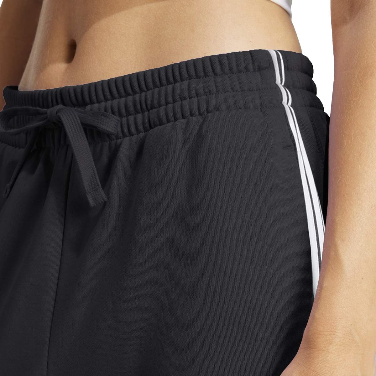 adidas Women's Essentials 3-Stripes French Terry Cuffed Pants-6