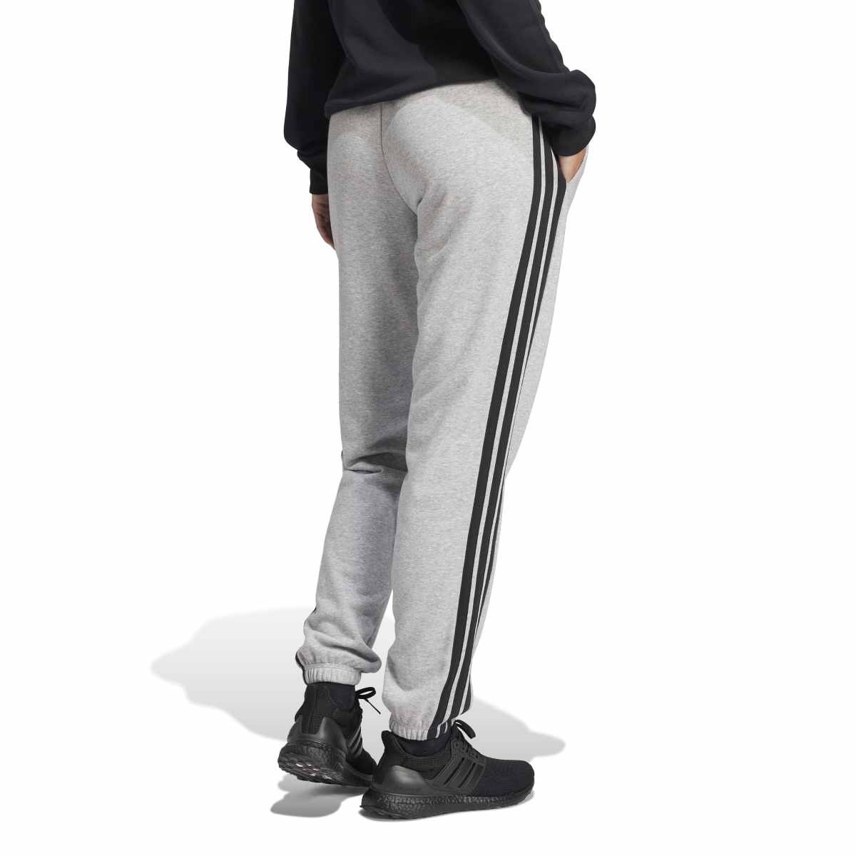 adidas Women's Essentials 3-Stripes French Terry Cuffed Pants-4