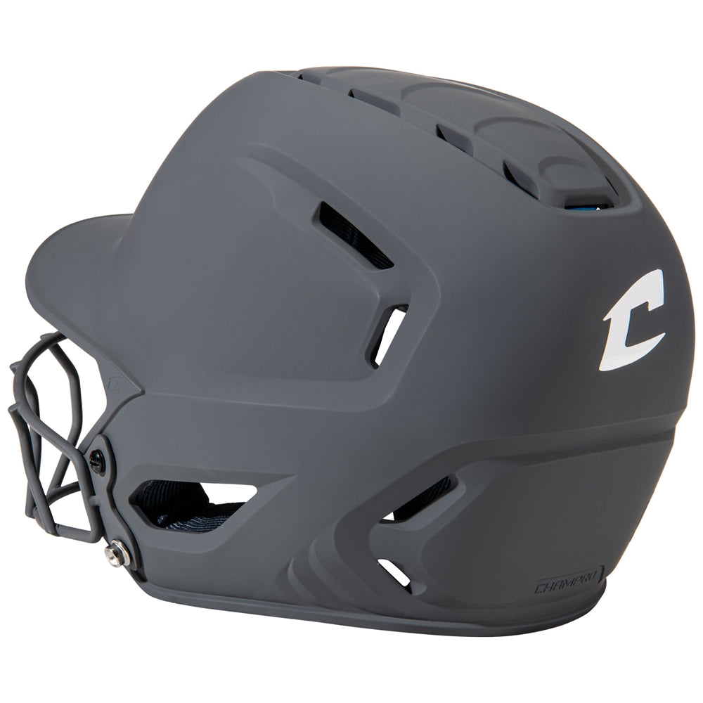 Champro HXE Matte Softball Helmet with Facemask-2
