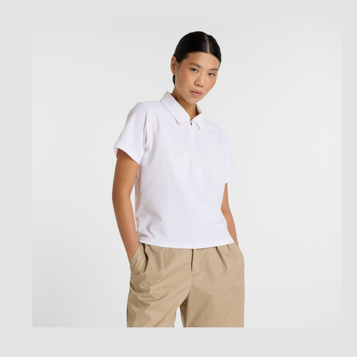 New Balance Women's Seersucker Tournament Polo