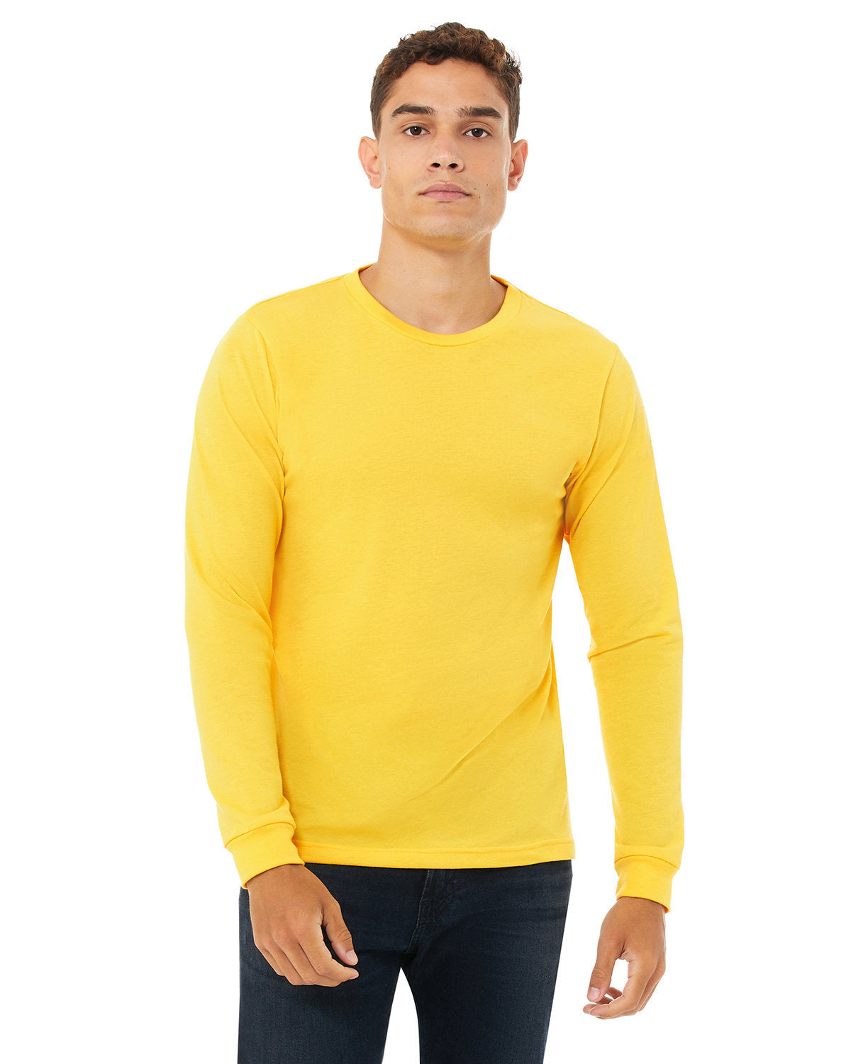 BELLA + CANVAS Men's Jersey Long Sleeve Tee - Plus Mens Apparel Shirts & Tops