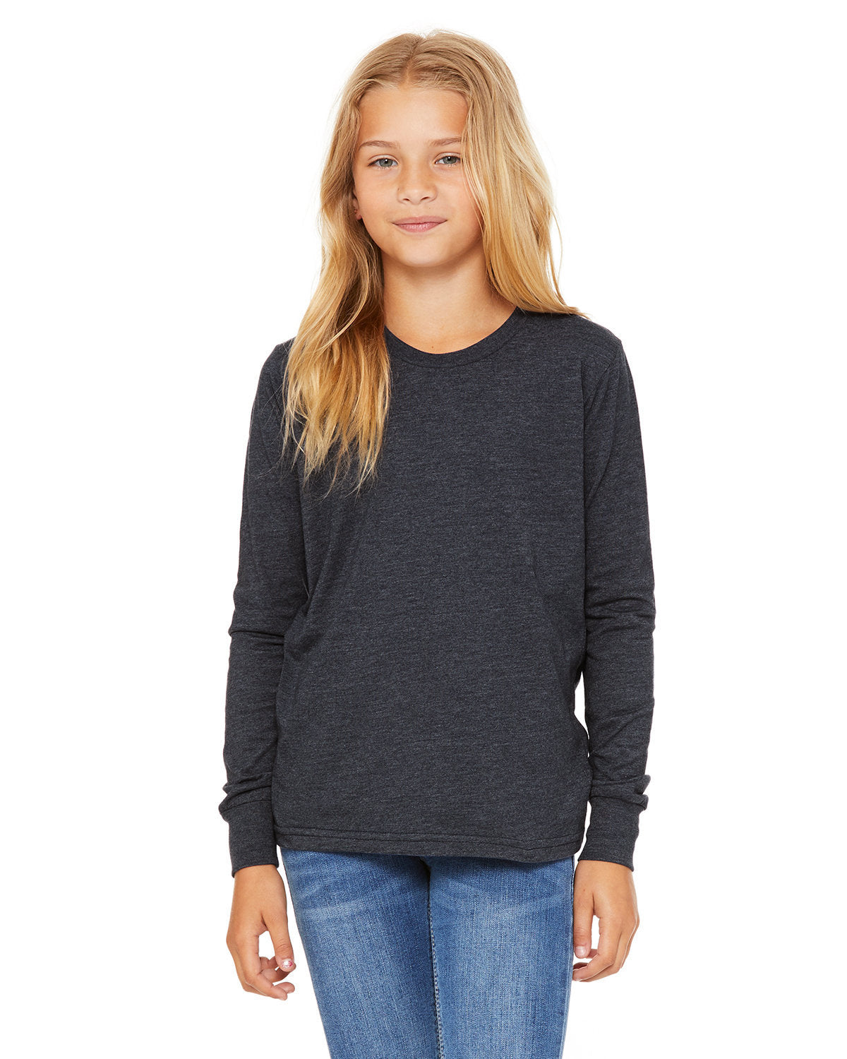 BELLA + CANVAS Youth Jersey Long Sleeve T-Shirt BC3501Y Youth Apparel Shirts & Tops