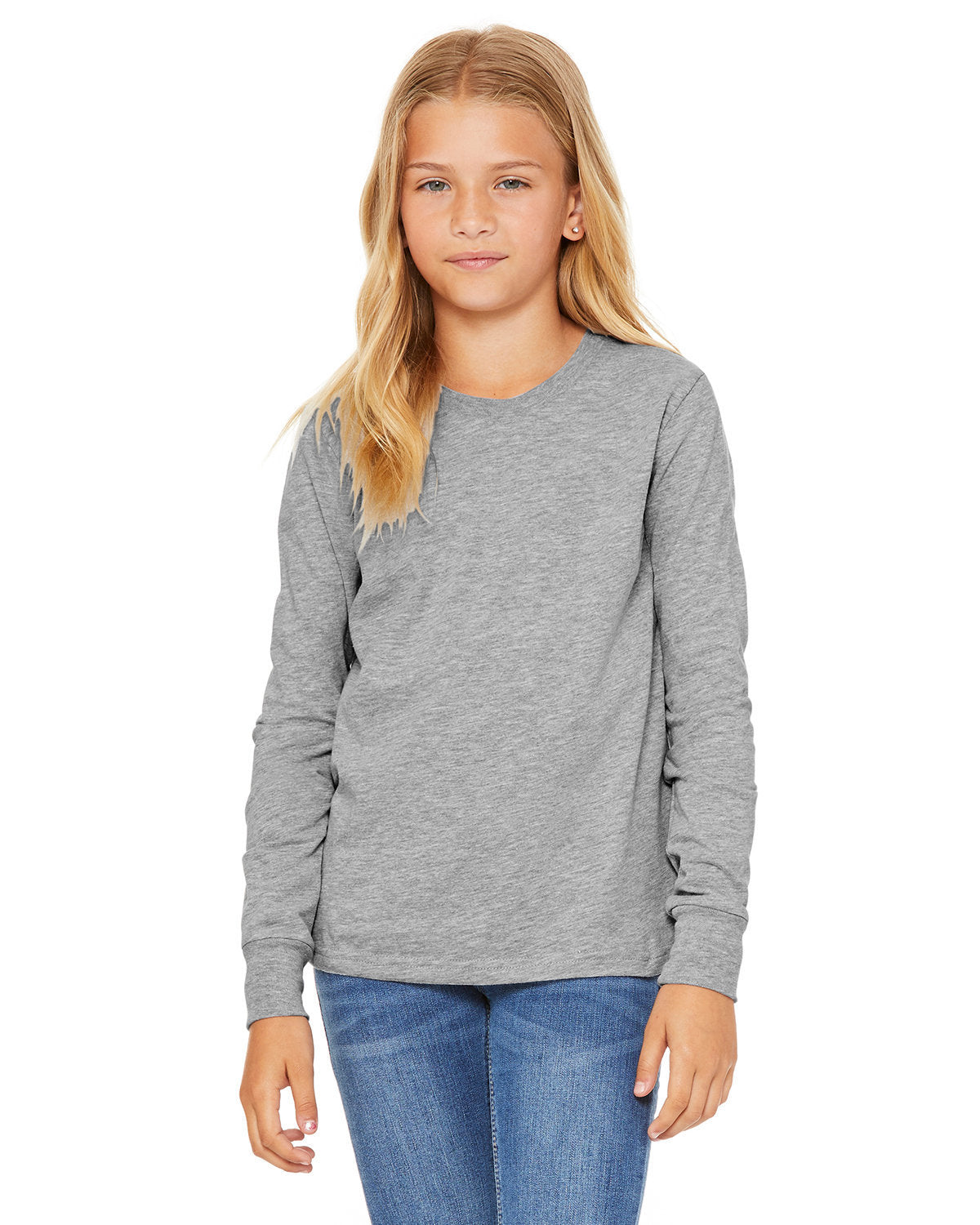 BELLA + CANVAS Youth Jersey Long Sleeve T-Shirt BC3501Y Youth Apparel Shirts & Tops
