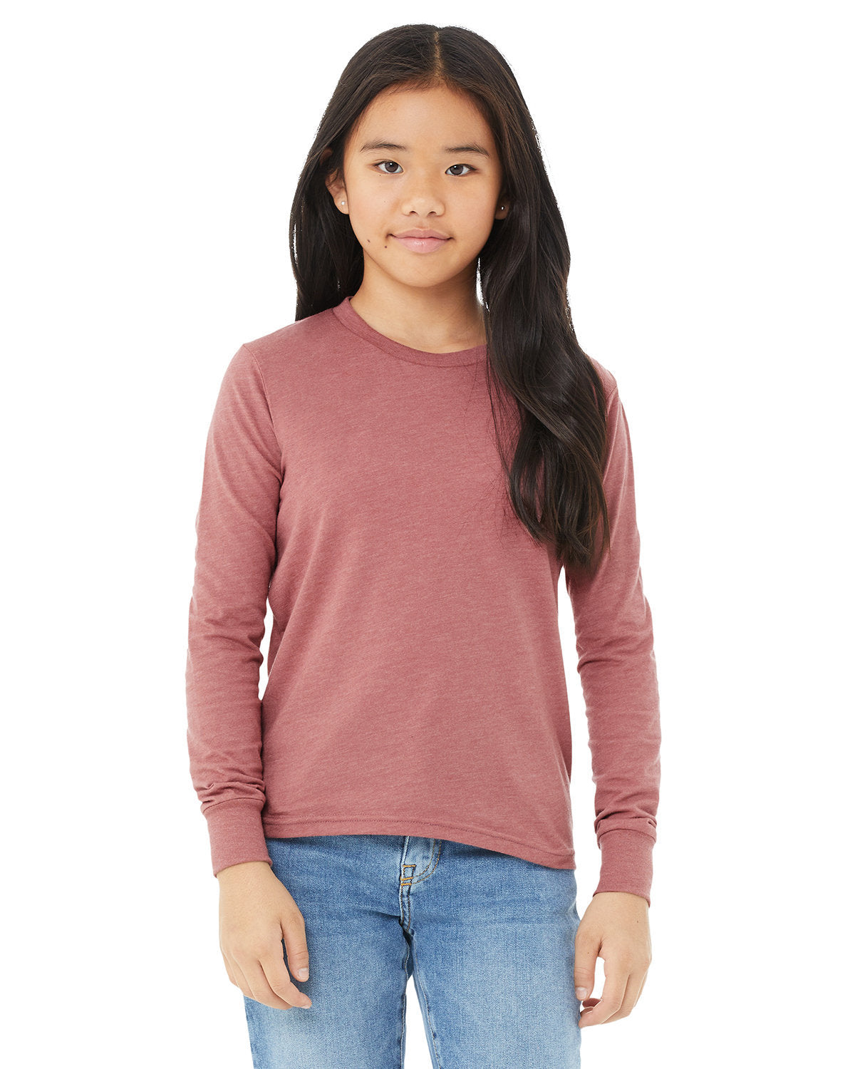 BELLA + CANVAS Youth Jersey Long Sleeve T-Shirt BC3501Y Youth Apparel Shirts & Tops