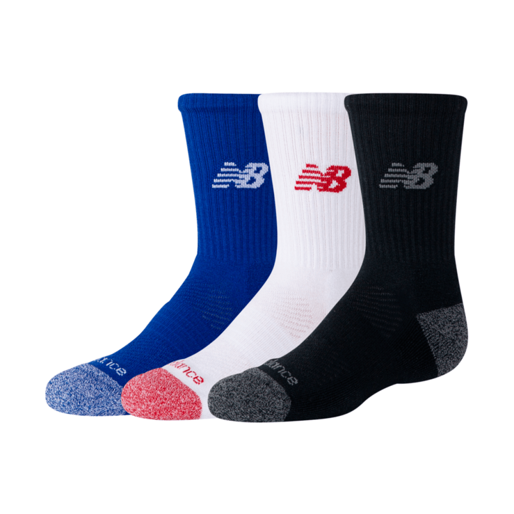 New Balance Youth Active Crew Socks 3 Pairs-1