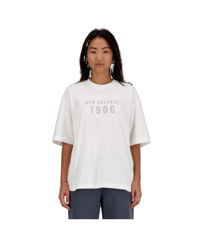 New Balance Women's Iconic Collegiate Jersey Oversized T-Shirt-1