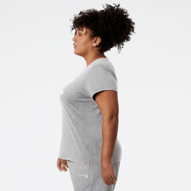 New Balance Women's Essentials Stacked Logo Tee-2