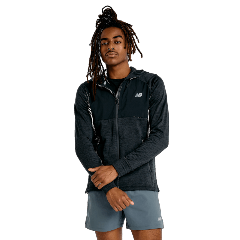 New Balance Men's Heat Grid Hooded Full Zip-1