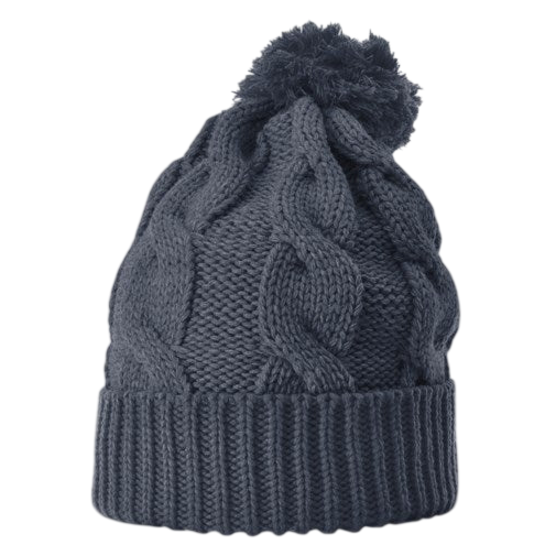 Richardson 141 Chunk Twist Knit Beanie with Cuff & Pom Hat Unisex Accessories Hats & Caps
