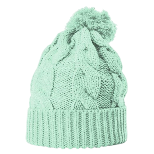 Richardson 141 Chunk Twist Knit Beanie with Cuff & Pom Hat Unisex Accessories Hats & Caps