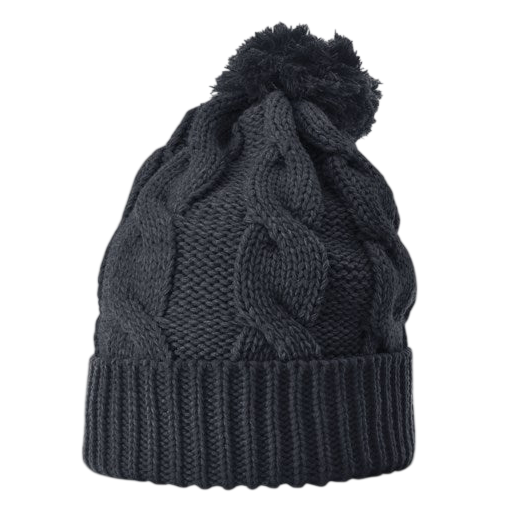 Richardson 141 Chunk Twist Knit Beanie with Cuff & Pom Hat Unisex Accessories Hats & Caps