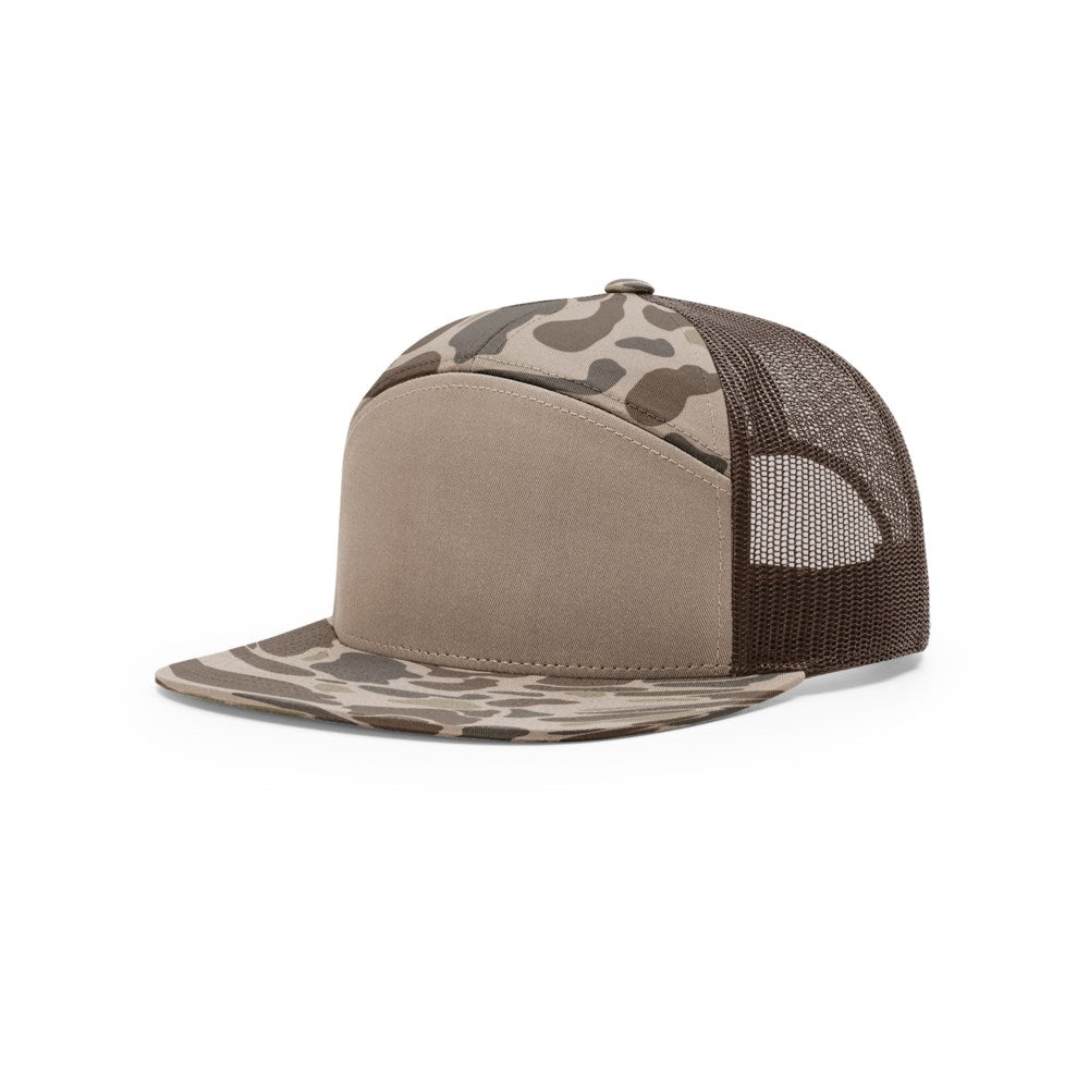 Richardson 168P Printed 7 Panel Mesh Back Hat