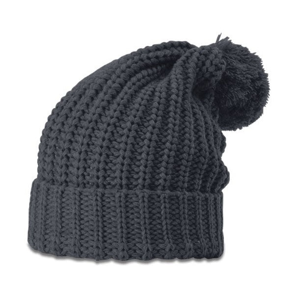 Richardson 143 Chunk Cable Beanie with Cuff & Pom Hat