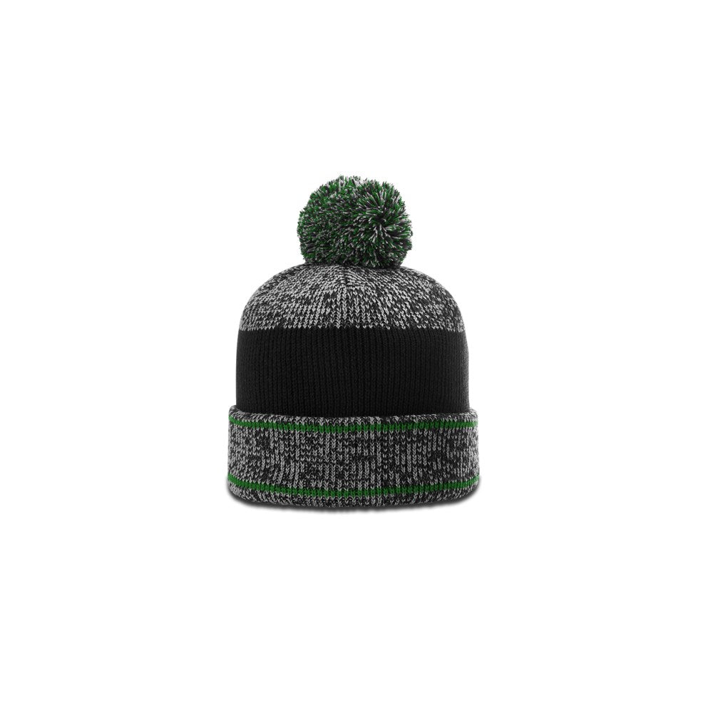 Richardson 148 Heather Beanie with Cuff & Pom Hat