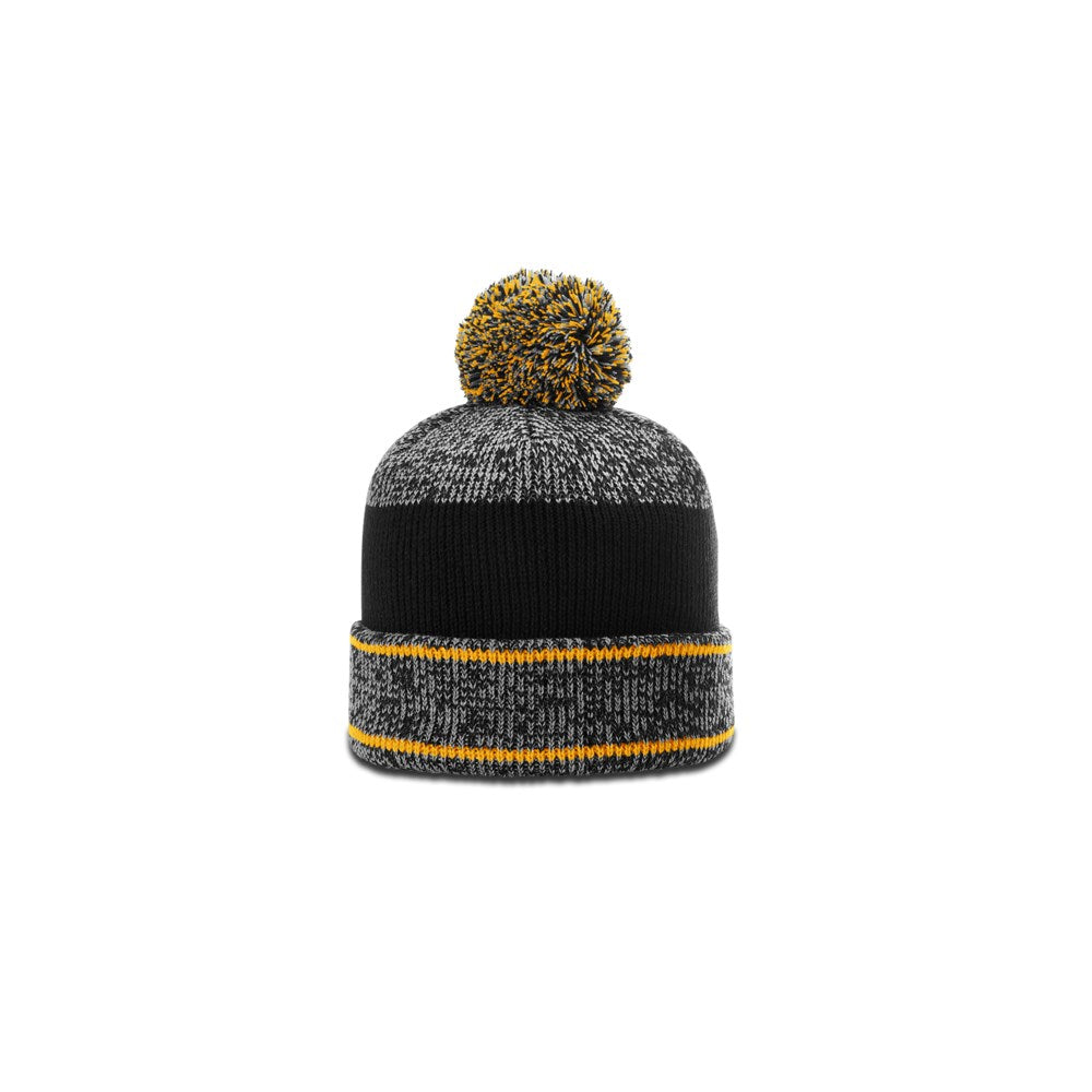 Richardson 148 Heather Beanie with Cuff & Pom Hat