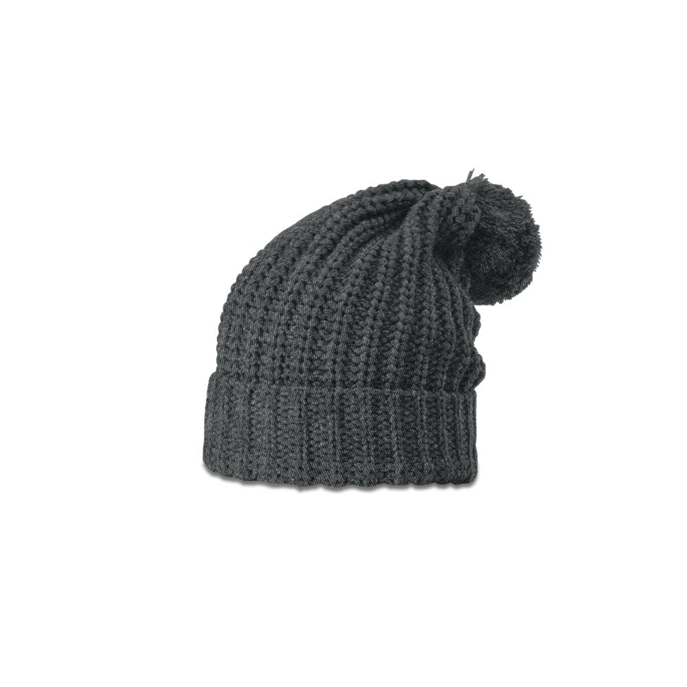 Richardson 143 Chunk Cable Beanie with Cuff & Pom Hat
