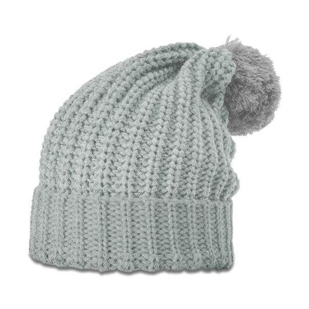 Richardson 143 Chunk Cable Beanie with Cuff & Pom Hat