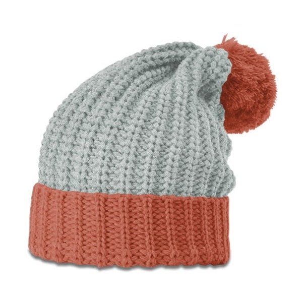 Richardson 143 Chunk Cable Beanie with Cuff & Pom Hat
