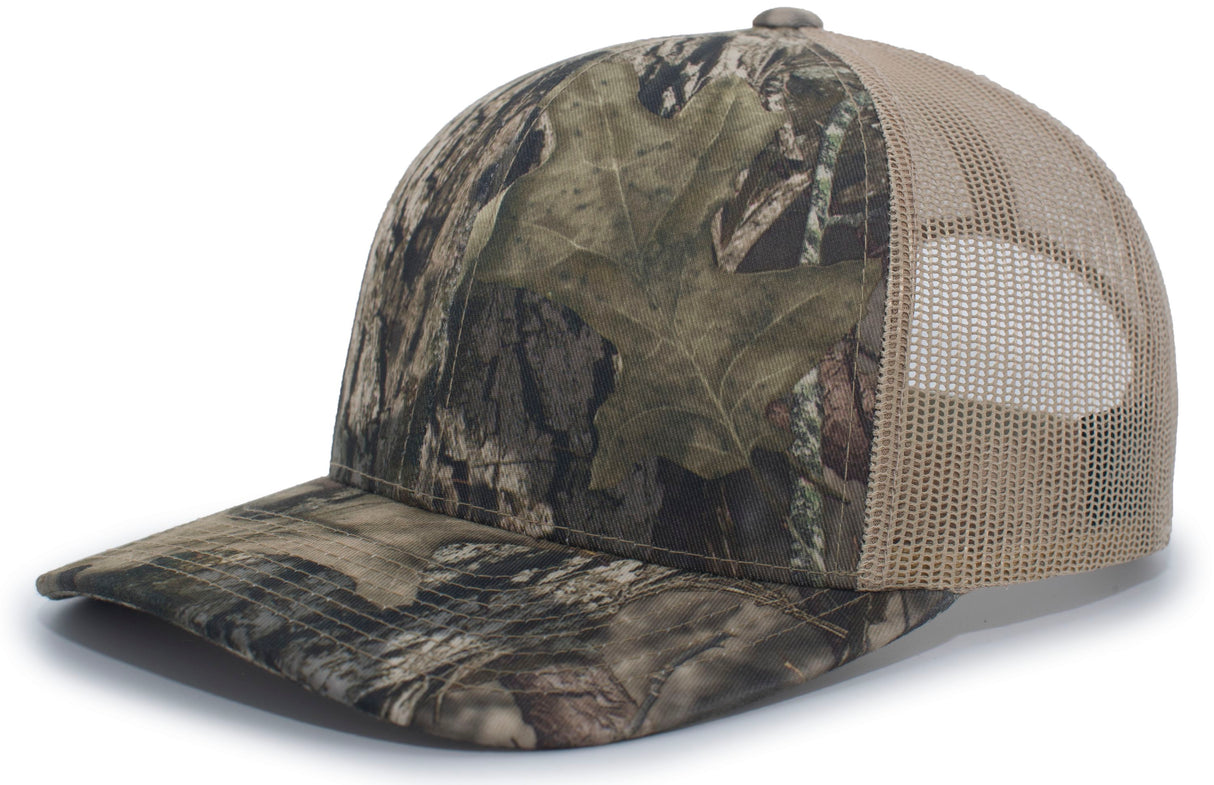 Pacific Headwear Camo Snapback Trucker Cap