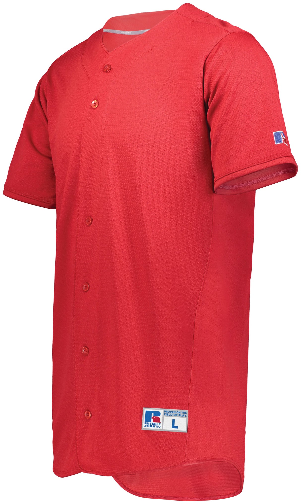 Russell Men's Five Tool Full-button Front Baseball Jersey