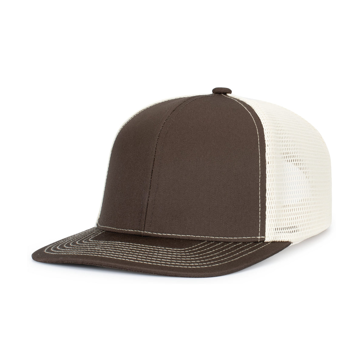Pacific Headwear Contrast Stitch Trucker Pacflex Snapback Cap