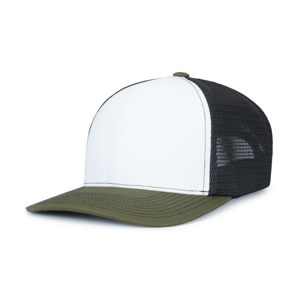 Pacific Headwear Contrast Stitch Trucker Pacflex Snapback Cap