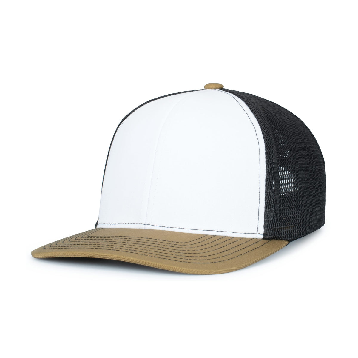 Pacific Headwear Contrast Stitch Trucker Pacflex Snapback Cap