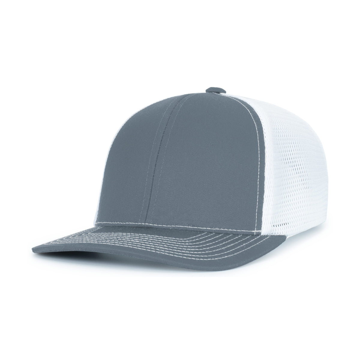 Pacific Headwear Contrast Stitch Trucker Pacflex Snapback Cap