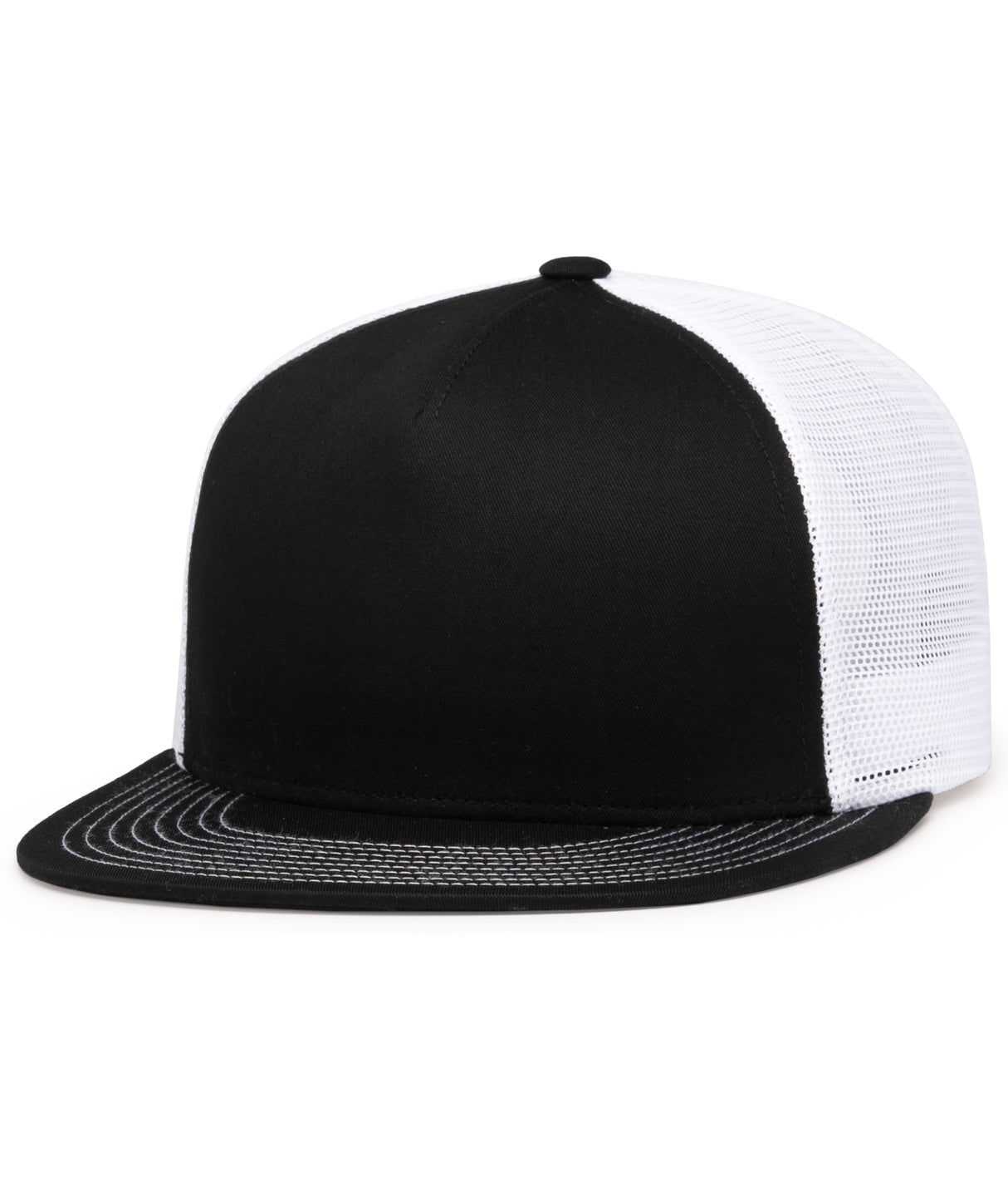 Pacific Headwear D-series 5-panel Trucker Snapback Cap