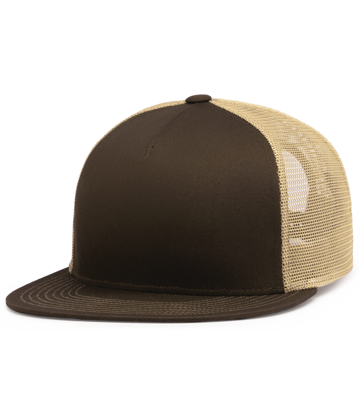 Pacific Headwear D-series 5-panel Trucker Snapback Cap