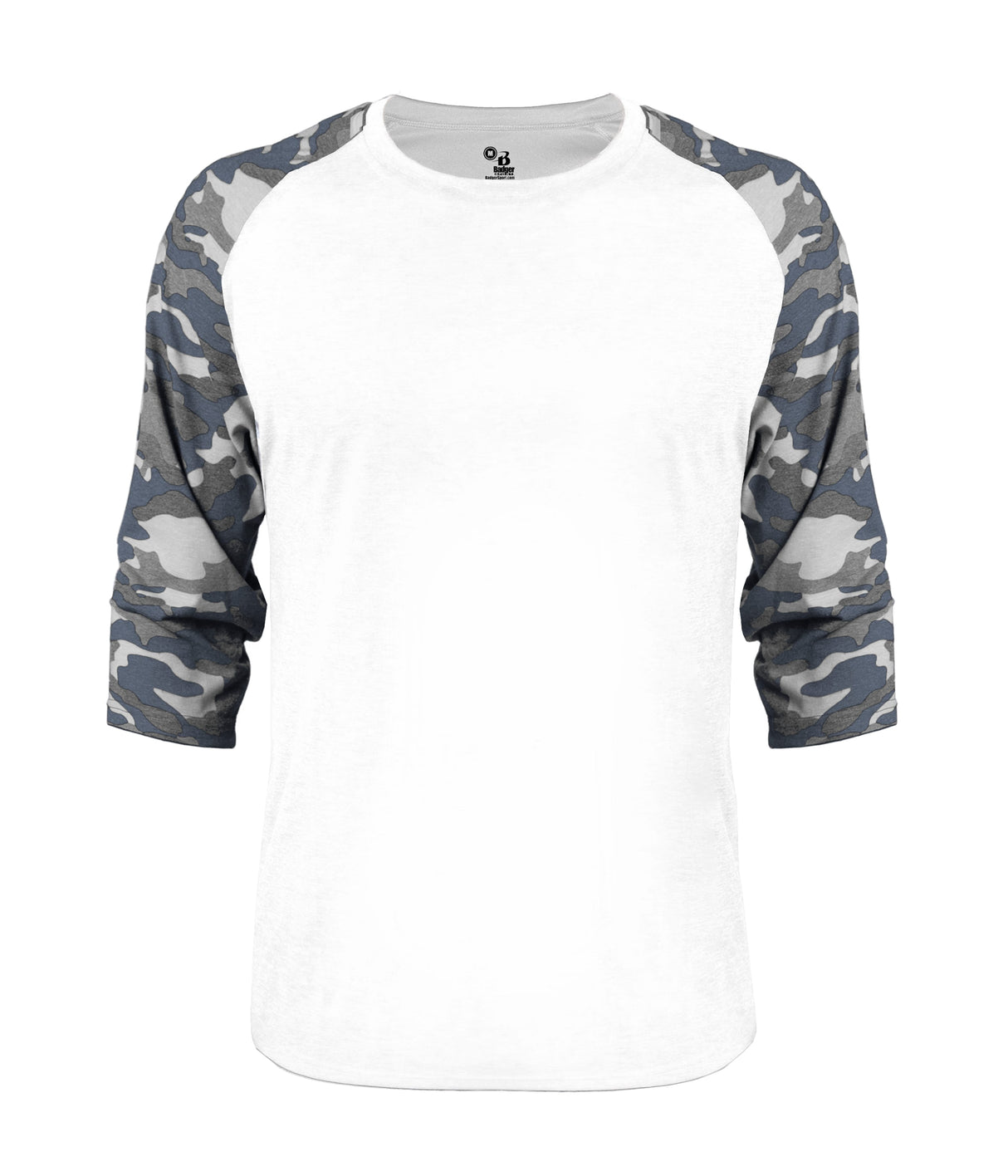 Badger Sport Men's Vintage Camo Tri-blend Basebal