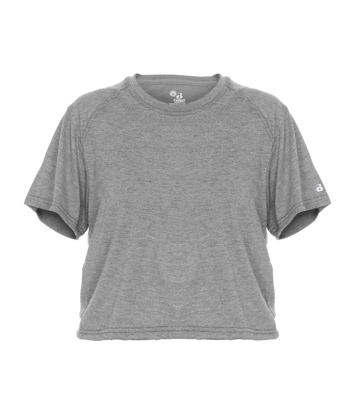 Badger Sport Women's Ladies Tri-blend Crop Tee