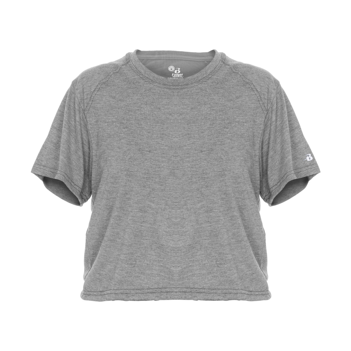 Badger Sport Women's Tri-blend Crop Tee