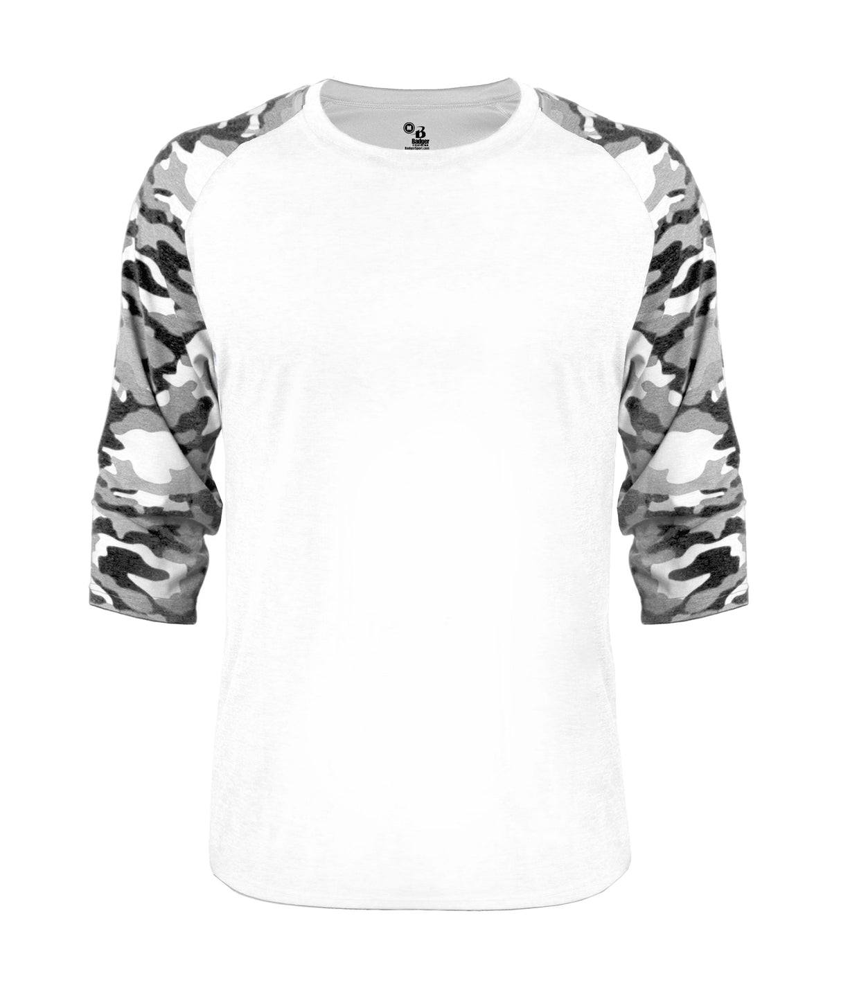 Badger Sport Men's Vintage Camo Tri-blend Basebal