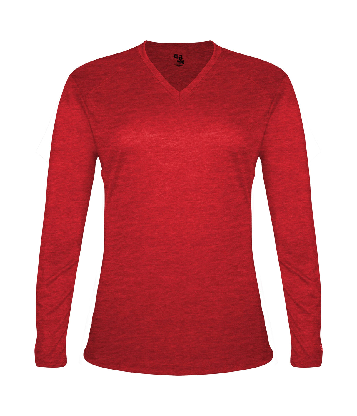 Badger Sport Women's Tri-blend ' V-neck L/s T