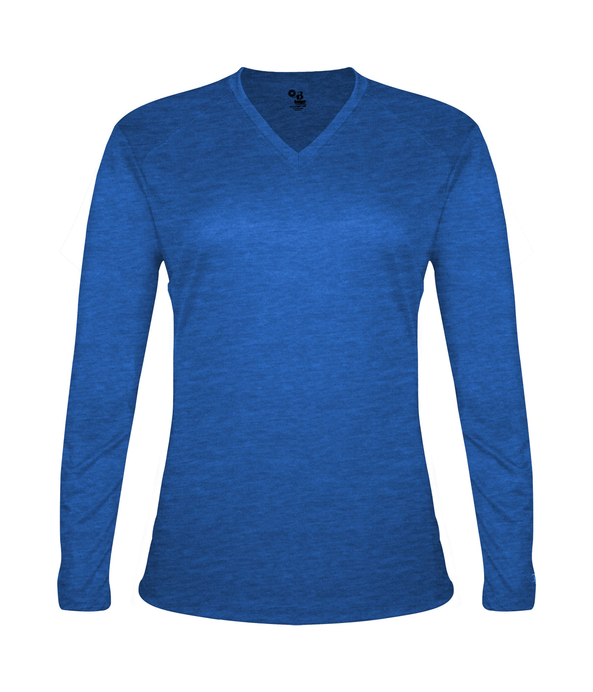 Badger Sport Women's Tri-blend ' V-neck L/s T