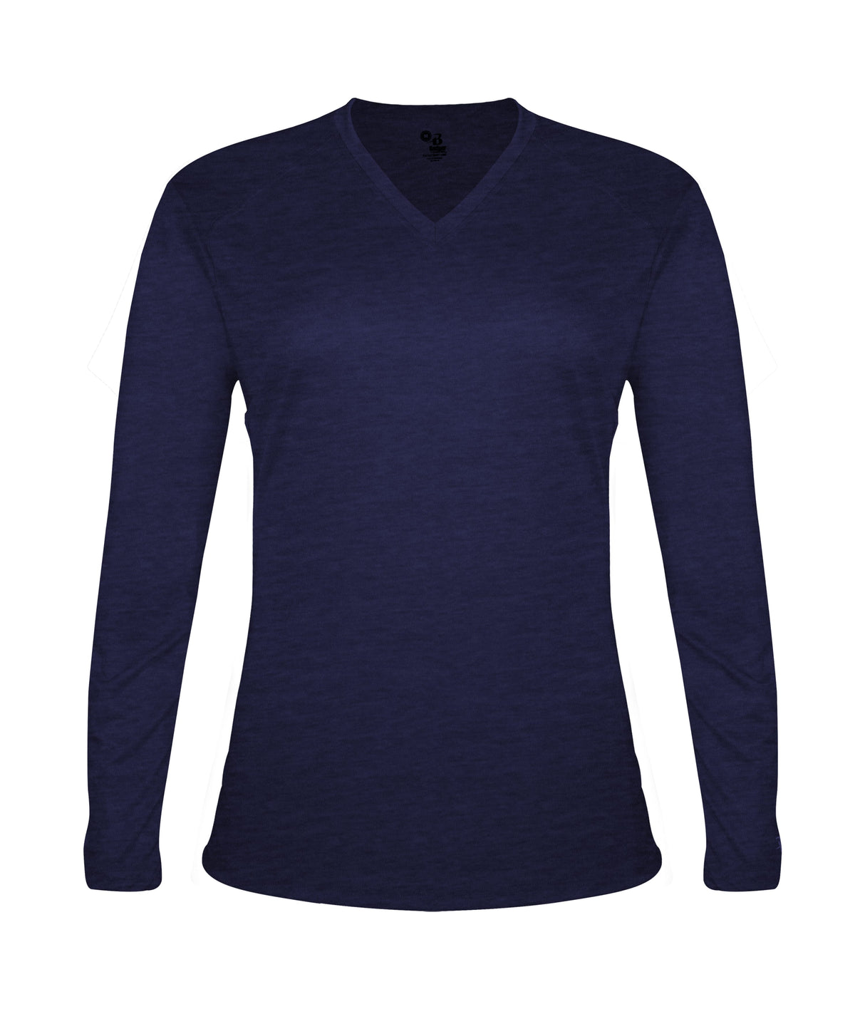 Badger Sport Women's Tri-blend ' V-neck L/s T