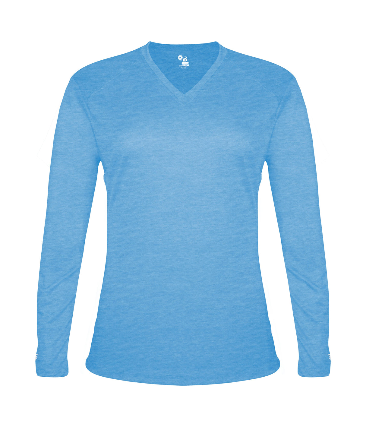 Badger Sport Women's Tri-blend ' V-neck L/s T