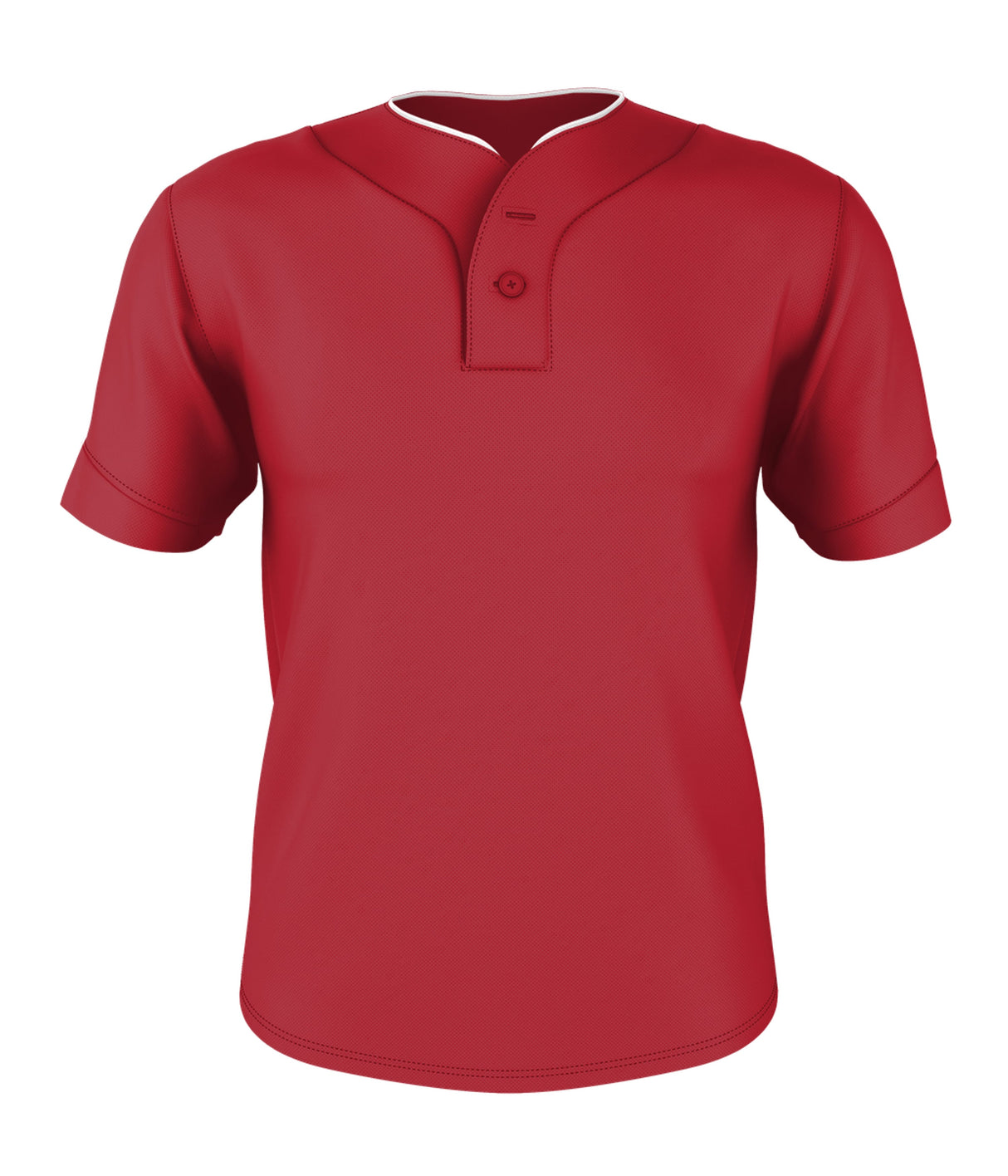 Alleson Athletic Men's Two Button Mesh Baseball Jersey