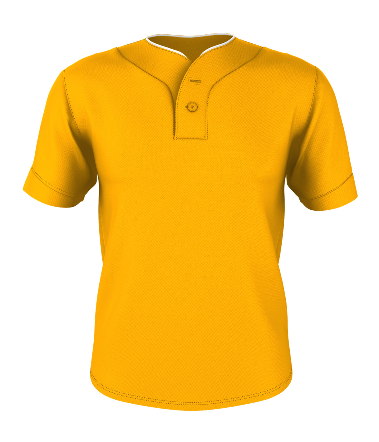 Alleson Athletic Men's Two Button Mesh Baseball Jersey
