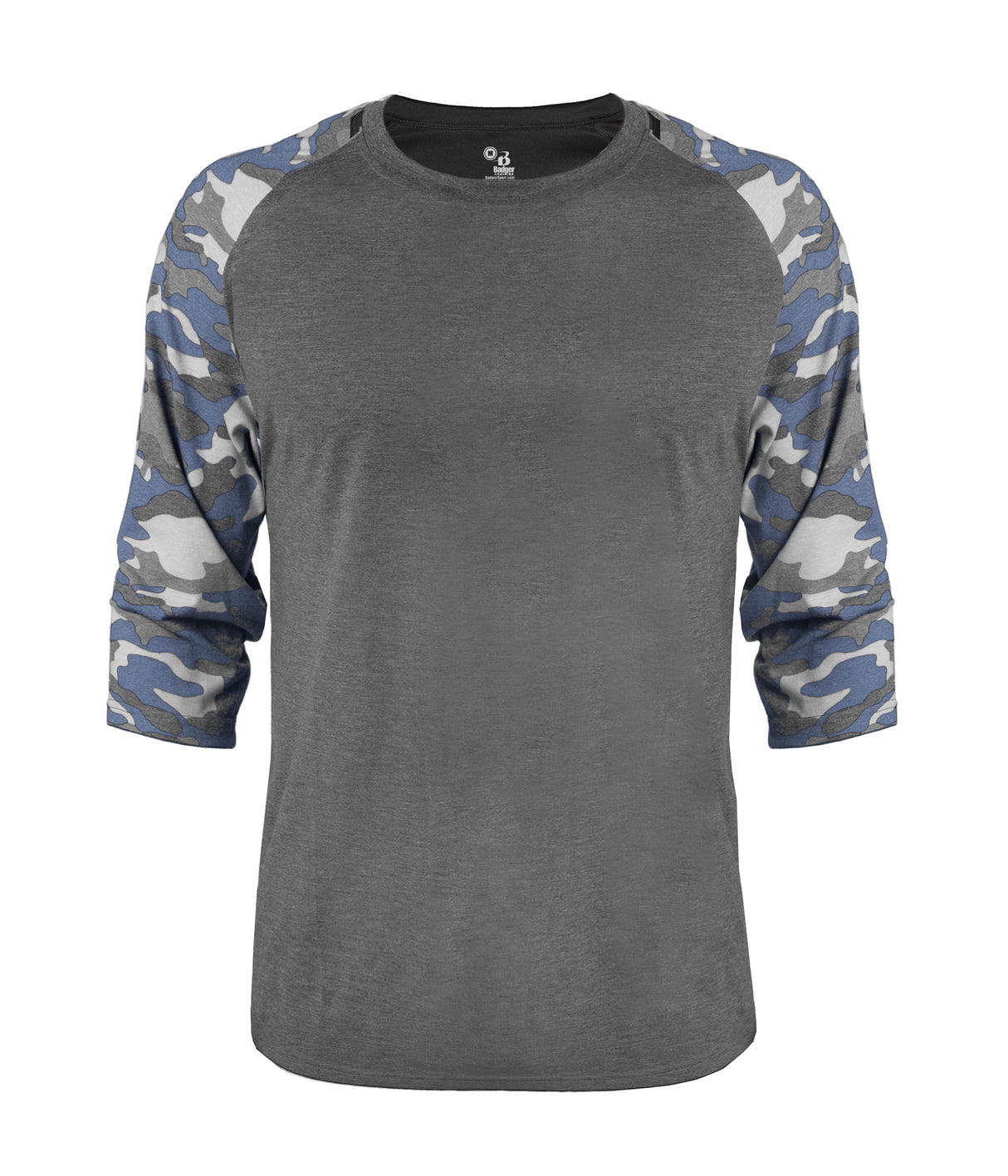 Badger Sport Men's Vintage Camo Tri-blend Basebal