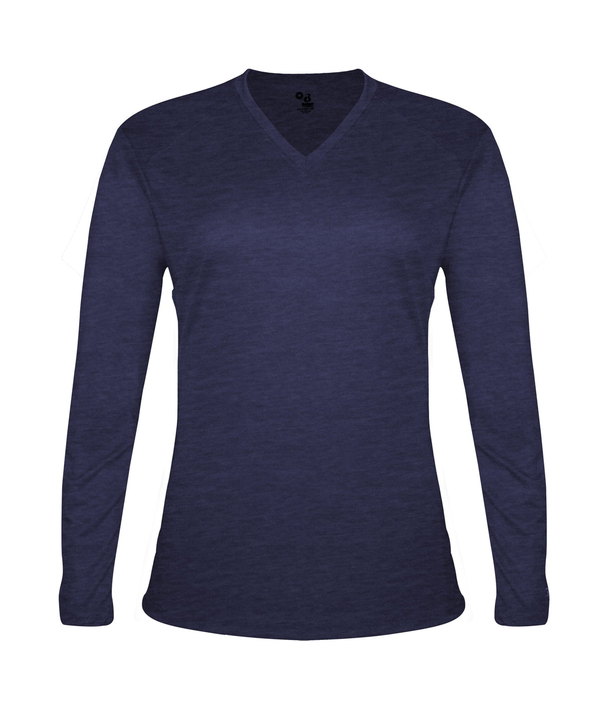 Badger Sport Women's Tri-blend ' V-neck L/s T