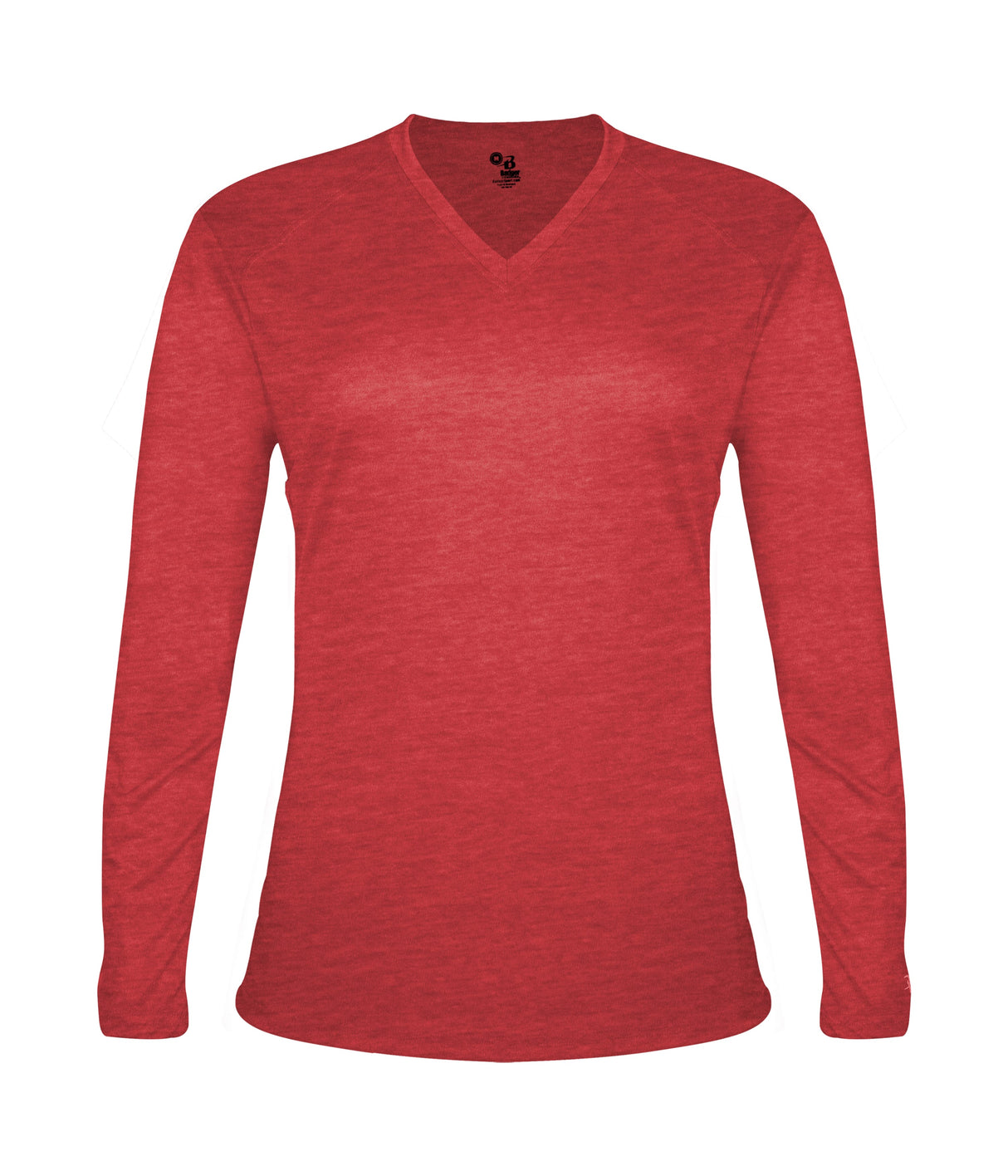Badger Sport Women's Tri-blend ' V-neck L/s T