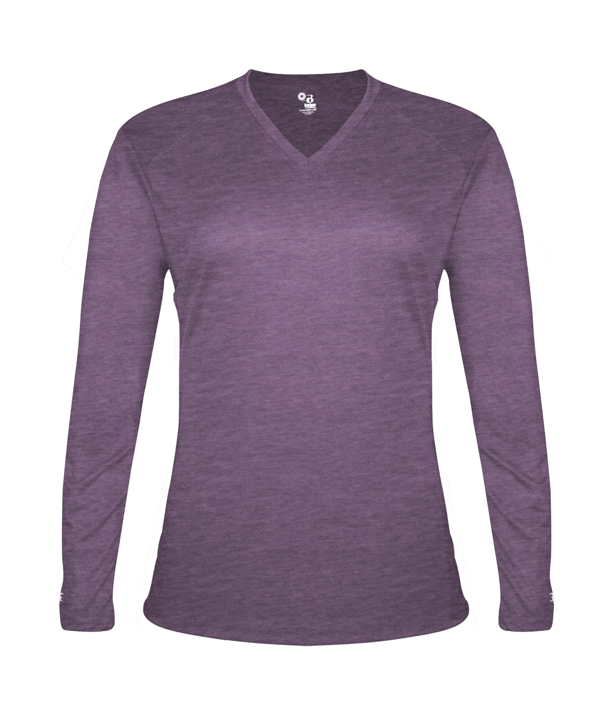 Badger Sport Women's Tri-blend ' V-neck L/s T