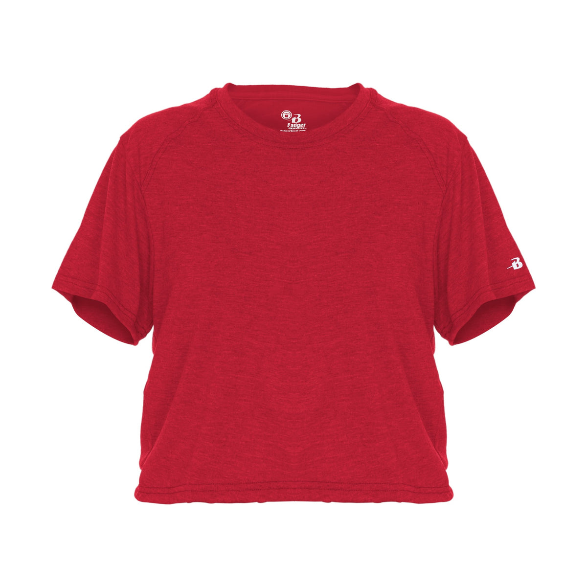 Badger Sport Women's Tri-blend Crop Tee