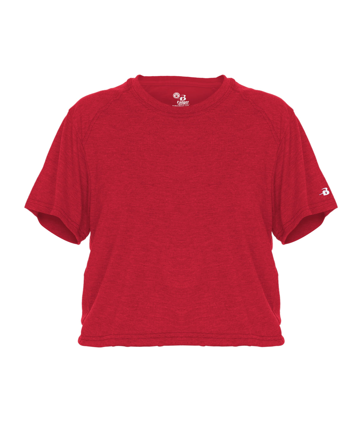 Badger Sport Women's Tri-blend Crop Tee