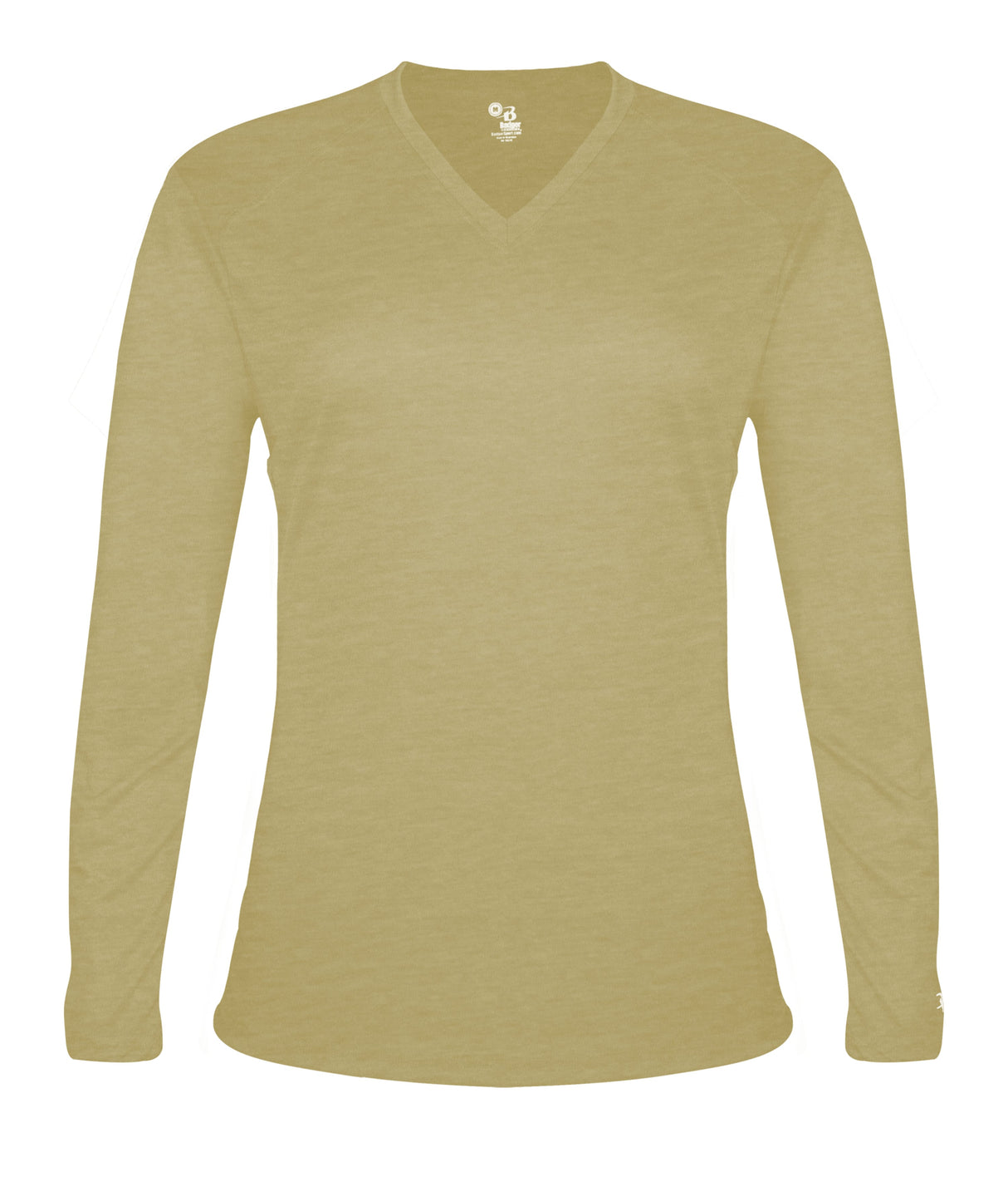 Badger Sport Women's Tri-blend ' V-neck L/s T