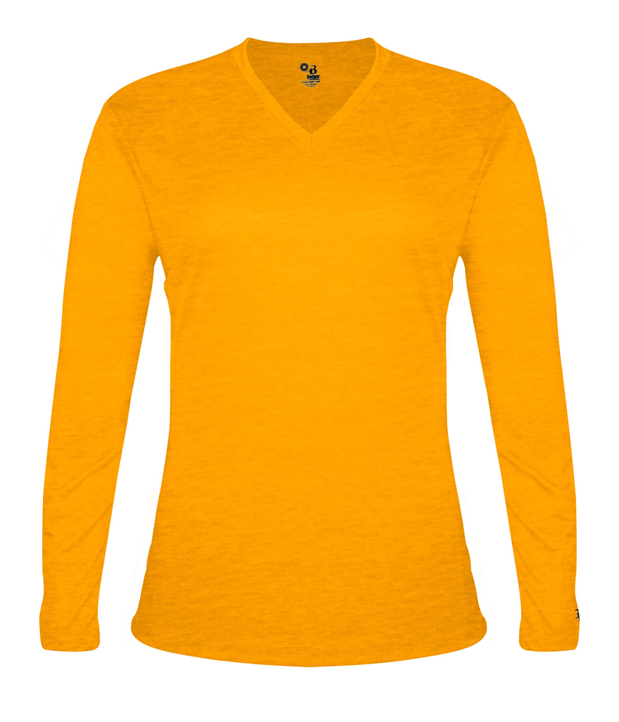 Badger Sport Women's Tri-blend ' V-neck L/s T
