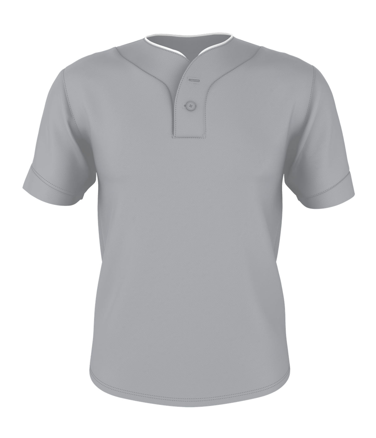 Alleson Athletic Men's Two Button Mesh Baseball Jersey