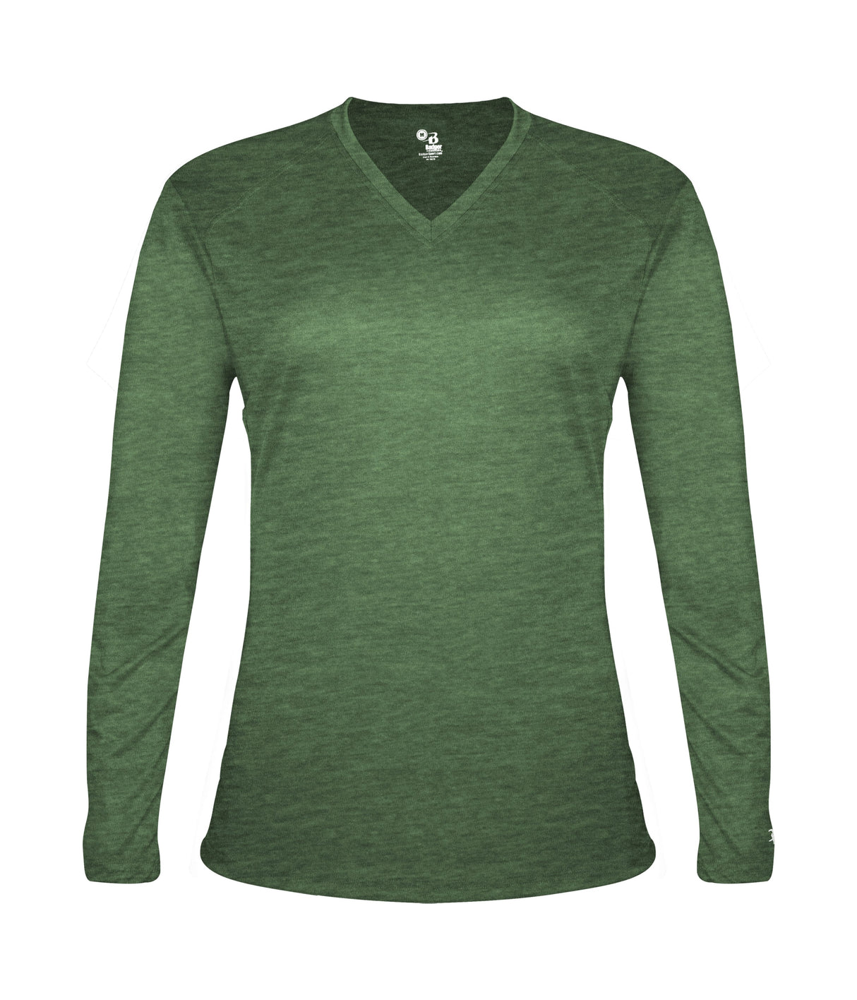 Badger Sport Women's Tri-blend ' V-neck L/s T